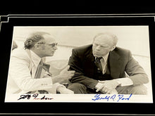 Load image into Gallery viewer, Gerald Ford + Pierre Trudeau Signed Autographed Photo Framed USA Canada JSA LOA