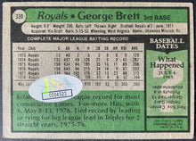 Load image into Gallery viewer, 1979 George Brett Autographed Signed Topps MLB Baseball Card #330 Royals JSA COA