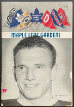 Load image into Gallery viewer, 1953 Toronto Maple Leafs Game Program New York Rangers Harry Lumley Shutout NHL
