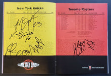 Load image into Gallery viewer, 1999 Toronto Raptors NBA Program + Ticket Signed by 6 Oakley Wallace Autographed