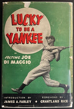 Load image into Gallery viewer, Joe DiMaggio Autographed Lucky To Be A Yankee Book New York Signed JSA LOA MLB