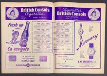 Load image into Gallery viewer, 1965 Forum Stanley Cup Finals Clinching Game 7 Program Canadiens Blackhawks Rare
