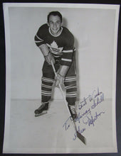 Load image into Gallery viewer, Toronto Maple Leafs Gus Mortson Autographed Turofsky Photo JSA Torchy Schell