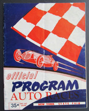 Load image into Gallery viewer, 1954 Historic Sportsmen Stock Car Auto Races Official Program Racing New York
