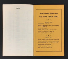 Load image into Gallery viewer, 1962 CFL Football League Western Conference Statistics & Guide Eskimos Lions