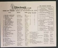 Load image into Gallery viewer, 1962 1050 Chum Chart Radio Station Survey Music Toronto 4 Seasons