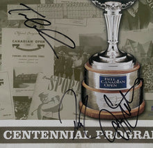 Load image into Gallery viewer, 2004 Centennial Bell Canadian Open Golf Championship Ticket + Program Autographs