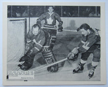 Load image into Gallery viewer, 1960s NHL Johnny Bower Larry Hillman & Andy Bathgate Photograph - John Maiola