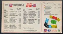 Load image into Gallery viewer, 1981 NASL Soccer Bowl Ticket + Schedule + VIP Card North American Soccer League