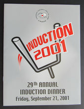 Load image into Gallery viewer, 2001 29th Canadian Football Hall Of Fame Induction Dinner Program + Ticket