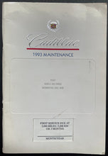 Load image into Gallery viewer, 1993 Cadillac Deville Automobile Drivers Manual Leather Booklet Classic Car