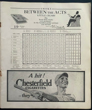 Load image into Gallery viewer, 1924 World Series Baseball Program Game 3,4,5 Washington Senators vs Giants