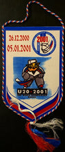 Load image into Gallery viewer, 2001 IIHF Hockey Mens Under 20 Championship Russia U20 Original Pennant Banner