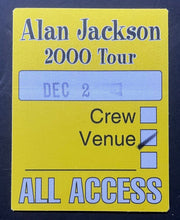 Load image into Gallery viewer, Alan Jackson Autographed Photo + Backstage Pass Country Pop Artist Signed 8x10