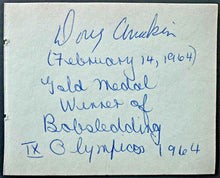 Load image into Gallery viewer, Autograph Canada Sports Hall Of Famer Doug Anakin Gold Medal Olympic Bobsled