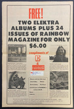 Load image into Gallery viewer, 1972 Vintage Rainbow Issue Canada's Music Newspaper Featuring Beatles Trudeau