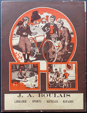 Load image into Gallery viewer, 1930's CCM Scribbler Orange Exercise Book Bicycles Featured Vintage Original
