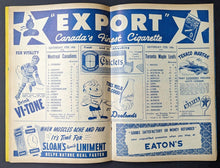 Load image into Gallery viewer, 1948 Toronto Maple Leafs vs Montreal Canadiens NHL Hockey Program Autographed