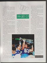 Load image into Gallery viewer, 1991 Winnipeg Stadium Grey Cup Program Toronto Argonauts vs Calgary Stampeders