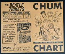 Load image into Gallery viewer, 1964-1966 The Beatles 3 Major North American Concert Tour Programs + CHUM Chart