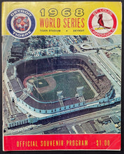 Load image into Gallery viewer, 1968 Detroit Tigers vs St. Louis Cardinals World Series Program MLB Baseball VTG