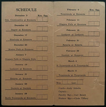Load image into Gallery viewer, 1926/27 Kenmore High School Basketball Schedule New York Vintage Old Sked