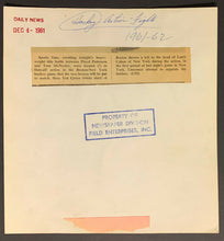 Load image into Gallery viewer, 1961 Madison Square Garden Daily News NHL Action Press Photo Bruins v Rangers