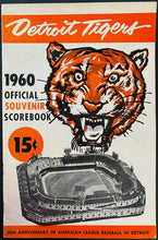 Load image into Gallery viewer, 1960 Tiger Stadium MLB Baseball Program + Ticket Detroit v Kansas City Athletics