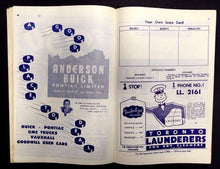 Load image into Gallery viewer, 1951 Maple Leaf Gardens Vintage Program Leafs vs N.Y. Rangers Hockey Max Bentley