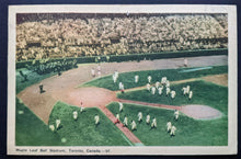 Load image into Gallery viewer, Rare 1940 Maple Leaf Stadium Vintage Postcard International League Baseball