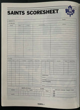 Load image into Gallery viewer, 1990 New Market Saints vs Rochester Americans Item Lot x4 Program Photo ++