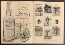 Load image into Gallery viewer, 1958 Yankee Stadium NFL Football Program New York Giants vs Washington Redskins