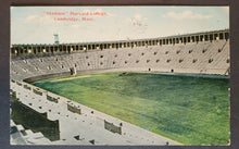 Load image into Gallery viewer, 1900s Harvard Football Stadium Cambridge Mass Posted Postcard Vintage