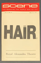 Load image into Gallery viewer, 1969-70 Hair Rock Musical Royal Alexandra Theatre x3 Items Broadside + Program +