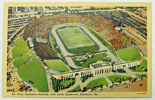Load image into Gallery viewer, Circa 1930s Baltimore Stadium Football Postcard Maryland Air View Unposted