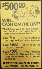 Load image into Gallery viewer, 1963 1050 Chum Chart Radio Station Survey Music Toronto Jimmy Gilmer