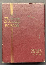 Load image into Gallery viewer, Circa 1950 Ronson Mastercase Combination Lighter Cigarette Case Original Box VTG