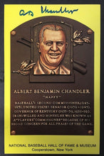 Load image into Gallery viewer, Happy Chandler Signed Autograph Baseball Hall Of Fame Plaque Card JSA