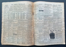 Load image into Gallery viewer, 1938 Radio Guide Football Season Recap NFL Champion Washington Redskins Rare