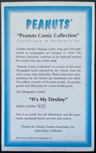 Load image into Gallery viewer, 1993 Peanuts Oversized Comic Strip Lithograph Charles Schulz Snoopy Ltd Ed COA
