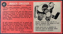 Load image into Gallery viewer, 1964-65 Vintage Detroit Red Wings Roger Crozier Topps Tallboy NHL Hockey Card