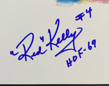 Load image into Gallery viewer, 2002 Canada Post NHL All Stars Lithograph & Stamp Set Signed By Red Kelly