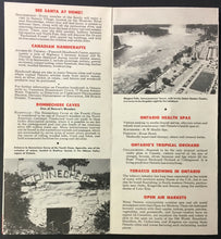 Load image into Gallery viewer, 1956 Ontario Fold Out Travel Brochure Many Sports Featured CFL + Vintage Canada