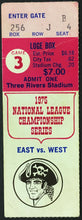 Load image into Gallery viewer, 1975 NLCS MLB Game 3 Ticket Three Rivers Stadium Pirates v Reds Pete Rose HR