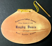 Load image into Gallery viewer, 1936 University Of Western Ontario Rugby Football Dance Program Mustangs Old Vtg