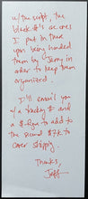 Load image into Gallery viewer, Seinfeld Sitcom Monologue Hand Written Jerry Seinfeld Original Script JSA LOA