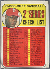 Load image into Gallery viewer, 1969 O-Pee-Chee Checklist 110-218 #107 161 Is Jim Purdin PSA VG-Ex 4