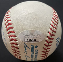 Load image into Gallery viewer, Ken Griffey Jr. + Sr. Autographed American League Rawlings Baseball JSA COA