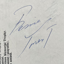 Load image into Gallery viewer, Terry Sawchuk Autographed Signed Media Guide Page Maple Leafs Red Wings LOA JSA