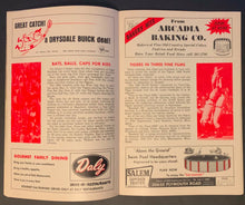 Load image into Gallery viewer, 1969 Tiger Stadium MLB Baseball Program Detroit Tigers vs Kansas City Lolich Win